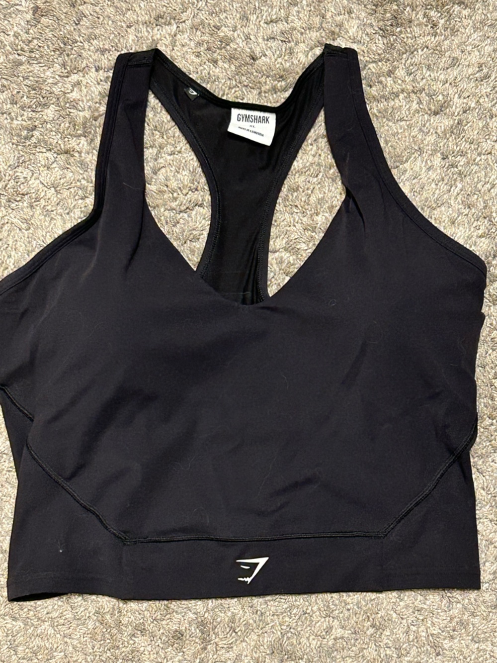 Gymshark Black Racerback Training Bra